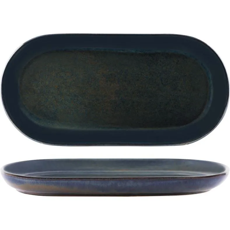 Tablekraft Artistica Ovl Coupe Plate 300x140mm Midnight Blue