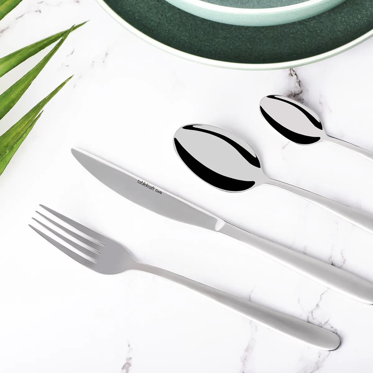 Tablekraft Cafe Dessert Spoon Satin Finish 18/0 180mm