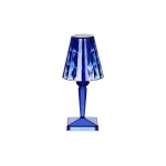 Cordless Table Lamp LED Crystal Blue — 120x260mm