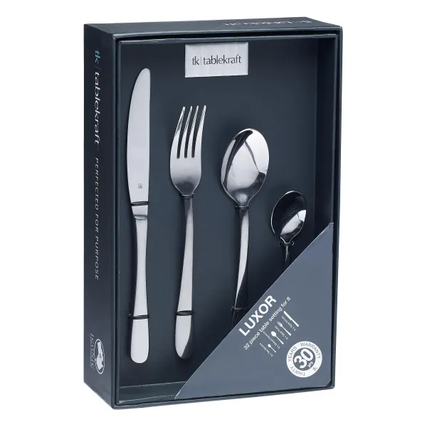 Tablekraft Luxor Cutlery Set 32pc 18/0 Comp Boxed