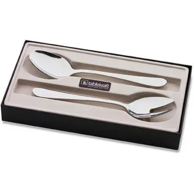 Tablekraft Luxor Serving Fork+spoon Set 2pc 18/0 235/228mm