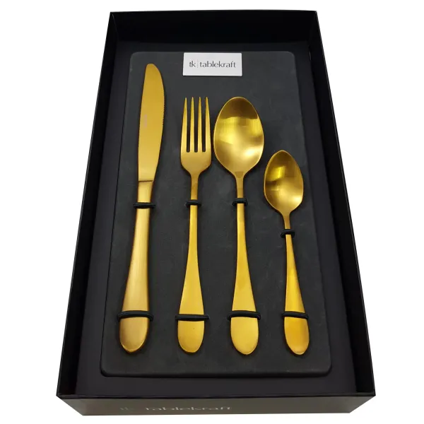 Tablekraft Soho Gold Cutlery Set 24pc 18/10