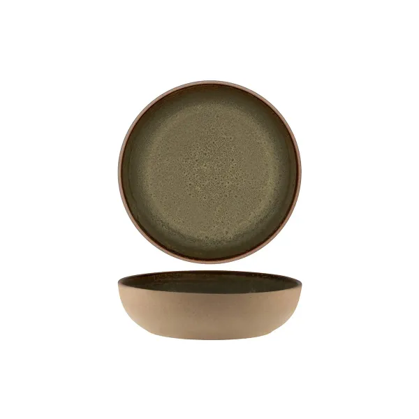 Bowl Round Deep Burnt Sienna — 200x55mm