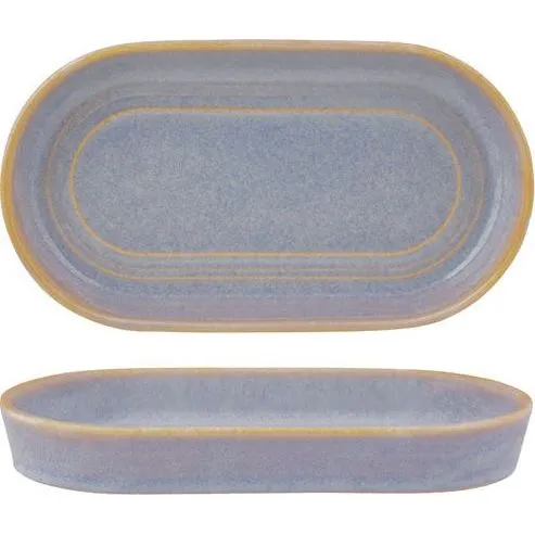 Tablekraft Urban Loft Oval Platter 180x98x25mm Azure Blue