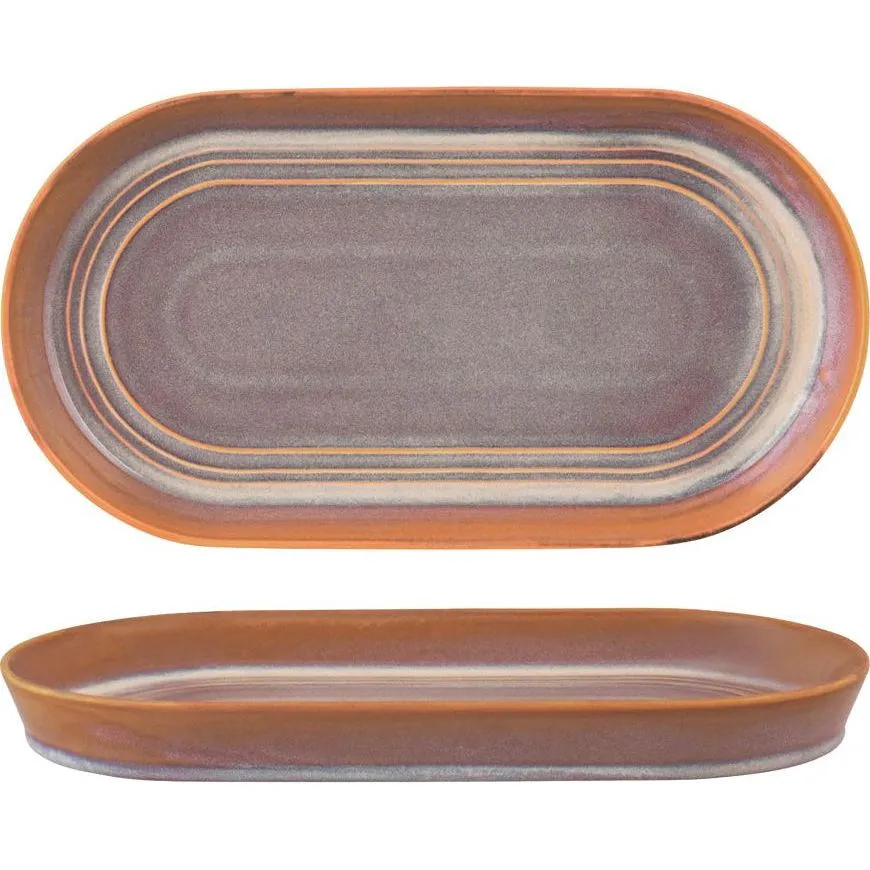Tablekraft Urban Loft Oval Platter 305x165x30mm Auburn