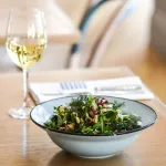 TinTin Blue with Black Line - Round Plate - Wide Rim