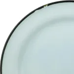 TinTin Blue with Black Line - Round Plate - Wide Rim