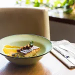 TinTin Green with Green Line - Round Plate - Wide Rim