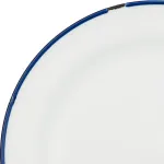 TinTin White with Navy Line - Serving Cup