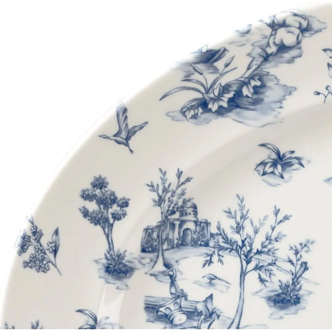 Toile Prague Oval Plate - Wide Rim