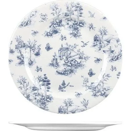 Round Plate-305mm Ø - Prague Toile
