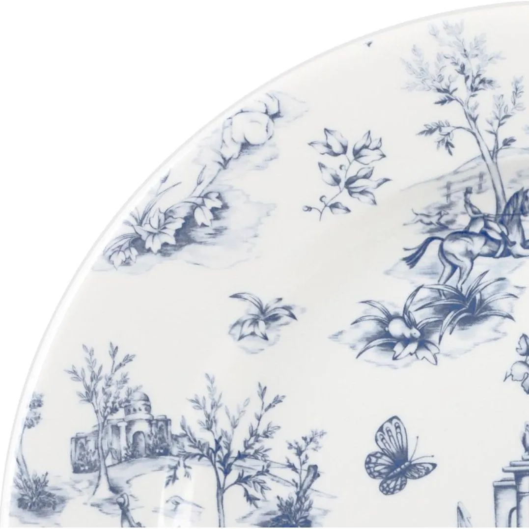 Toile Prague Round Plate - Wide Rim