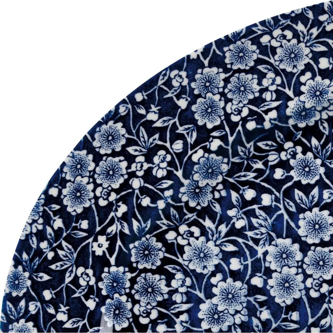 Victorian Calico Willow Oval Plate - Wide Rim