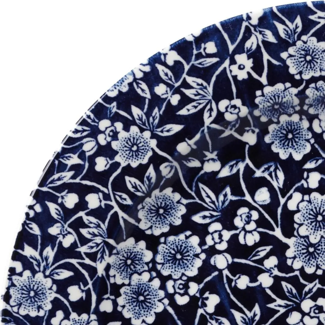 Victorian Calico Willow Round Plate - Wide Rim